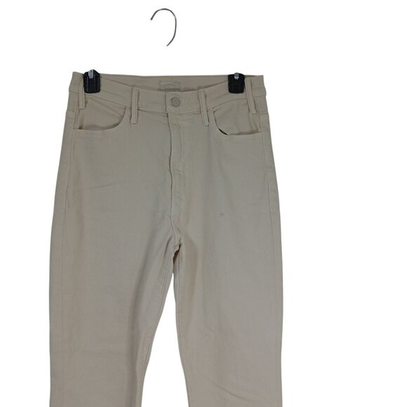 MOTHER The Hustler Ankle Fray Womens Beige Jeans Size 28 - Picture 4 of 13